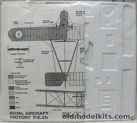 Unknown 1/72 Royal Aircraft Factory FE-2B (F.E.2b) - Bagged plastic model kit